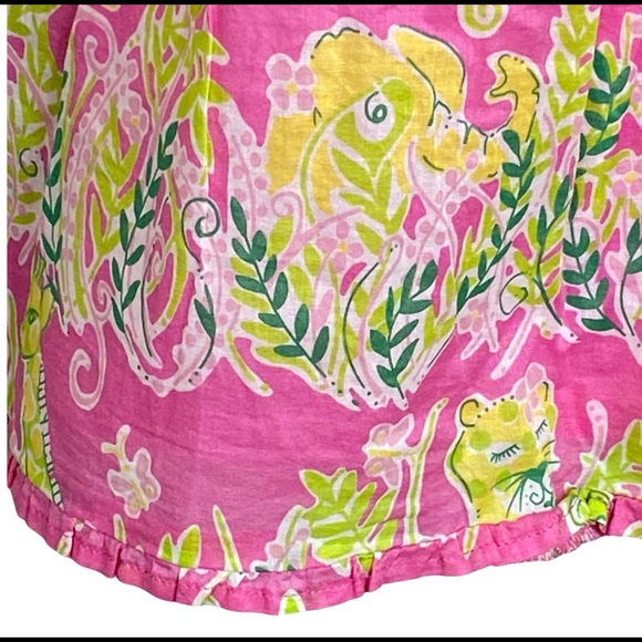 Lilly Pulitzer Pink Millionaire's Row Shopper Skirt Size XS Women Tiered - Picture 4 of 7